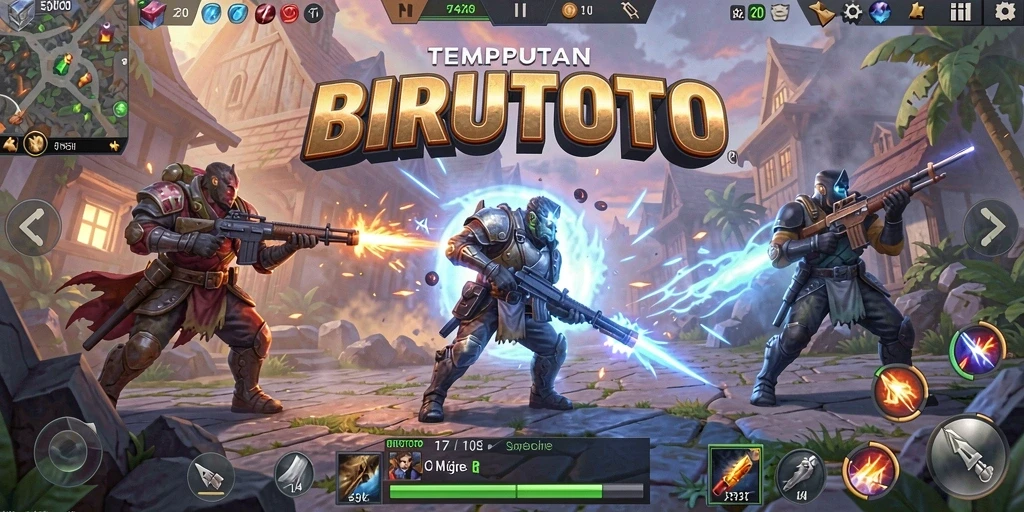 Gameplay BIRUTOTO yang mendebarkan dan intens.