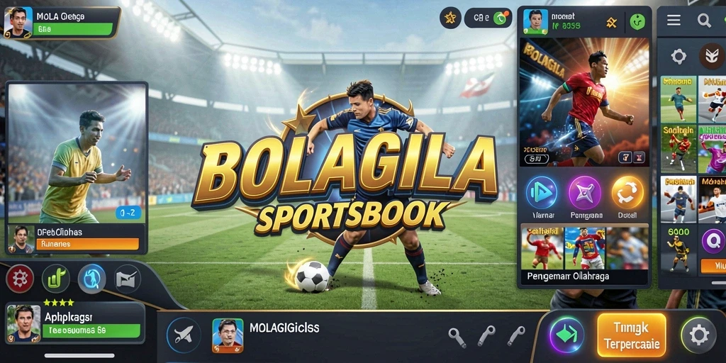 Tampilan gameplay Sportsbook BOLAGILA dengan fitur taruhan menarik.