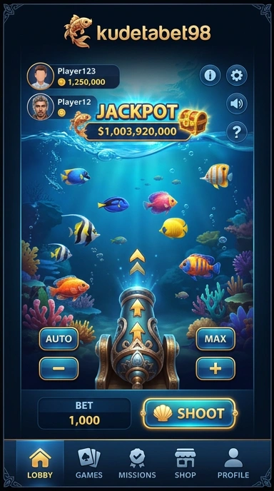 Tampilan utama aplikasi kudetabet98 yang menarik.